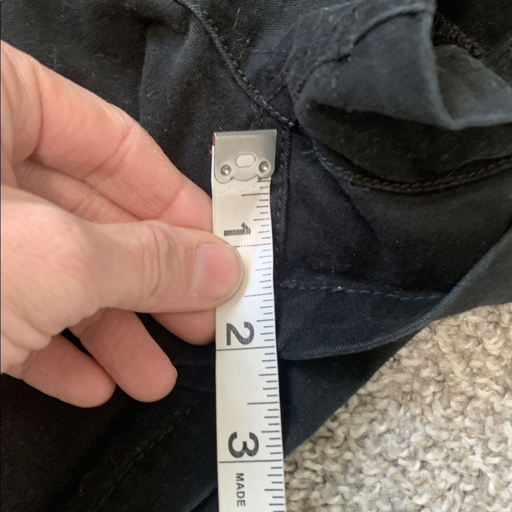 Y2K American Eagle Black Low Rise Micro Shorts Size 2 - Picture 6 of 8